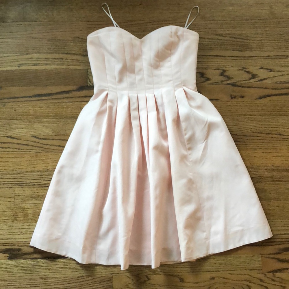Light pink strapless bridesmaid dress - J. Crew